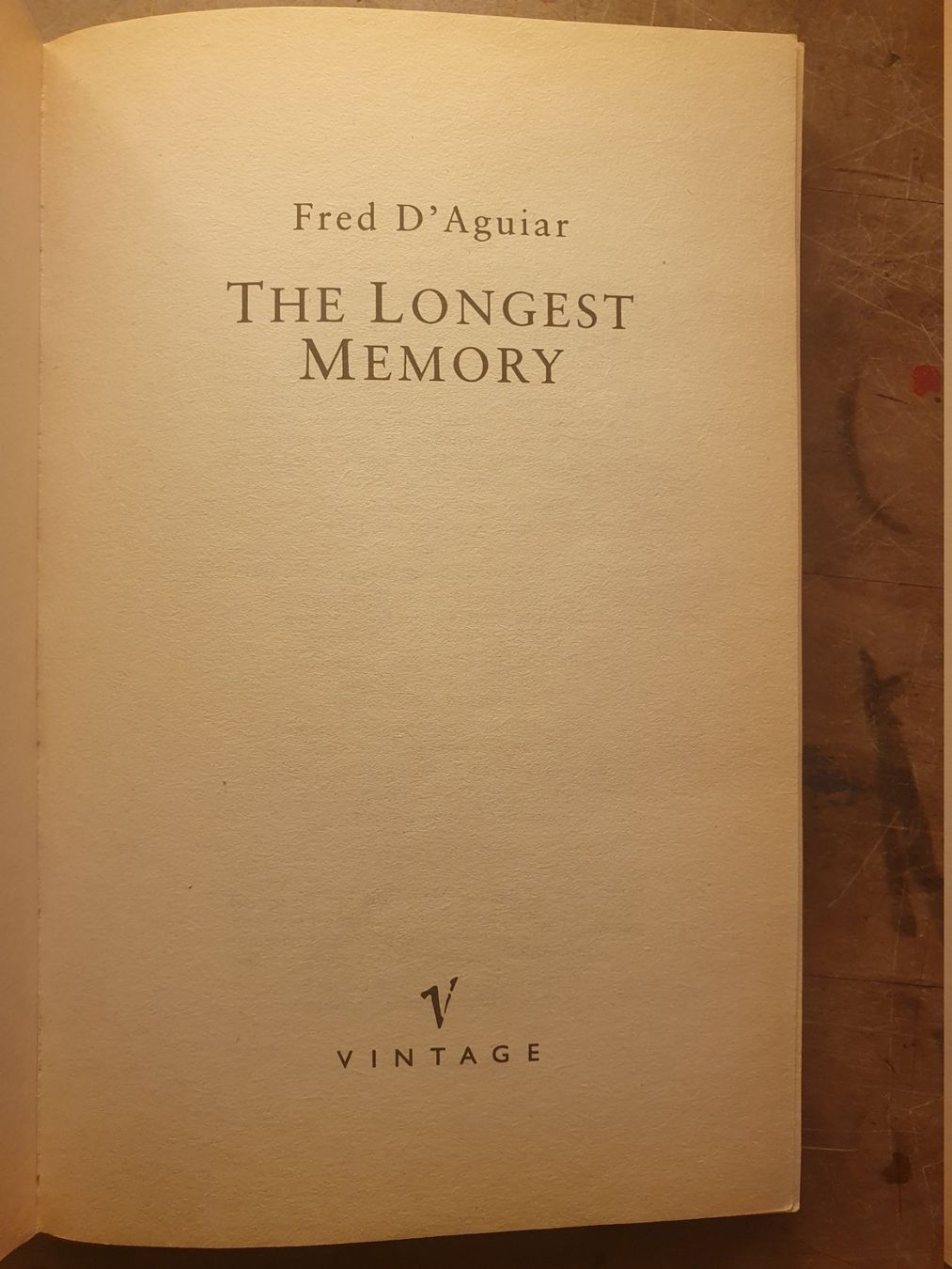 Libri: The Longest Memory - Dfred Daguair – Usato da Zürich venduto da loosebone 2