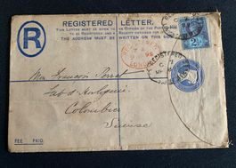 Registered lettre 1895 England / Eingeschriebener Brief 1895