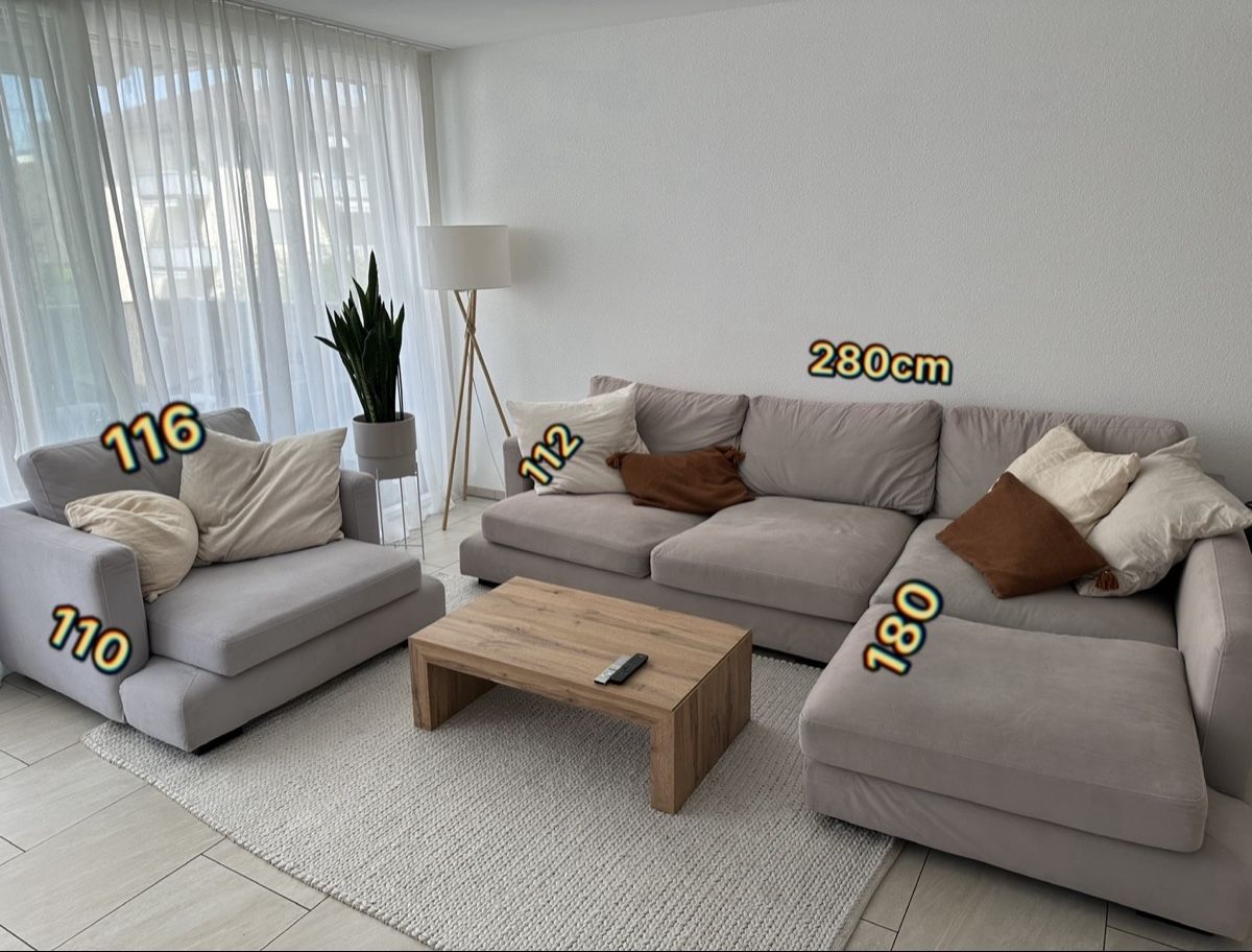 Sofas: Grosses Sofa und Sessel aus Ibiza – D'occasion à Zürich par bonitasprings_91 1