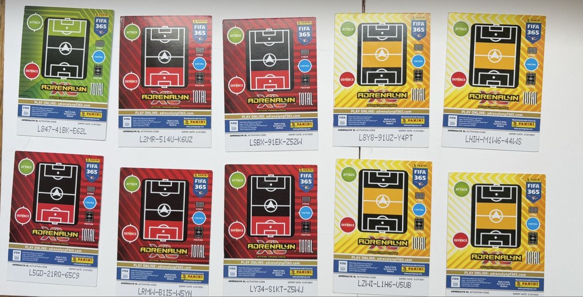 Panini Sammelbilder & Trading cards: 10 Karten Panini Fifa 365 – Gebraucht aus Basel von JM_Cards 1