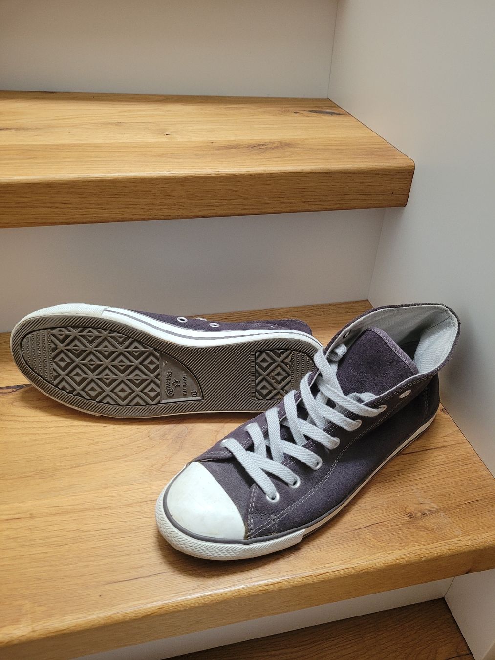 Converse Scarpe da donna: Damen Converse, Wildleder grau – Usato da Bennau venduto da Moonshine_68 2
