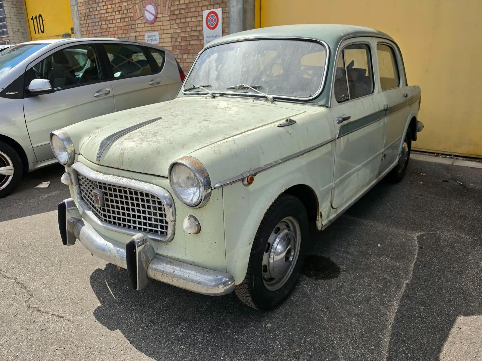 Fiat Automobili: Fiat 1100 Oldtimer 1959 Restaurationsobjekt – Usato da Allschwil venduto da MAS-Auto-Allschwil