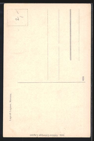 Cartoline postali: Morcote /Lago di Lugano, Ortspartie mit  – Usato da Berlin venduto da bartko-reher 1