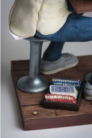 Statuette: Guillermo Forchino Figur POKERFACE  – Usato da Grenchen venduto da Floppa 2