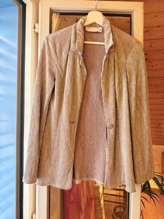 Women's Party Blazer, Gold