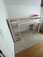 Hochbett Flexa mit Lattenrost, Matratze und Leiter