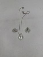 Swarovski Schmuckset Kette und Ohrstecker Kristall