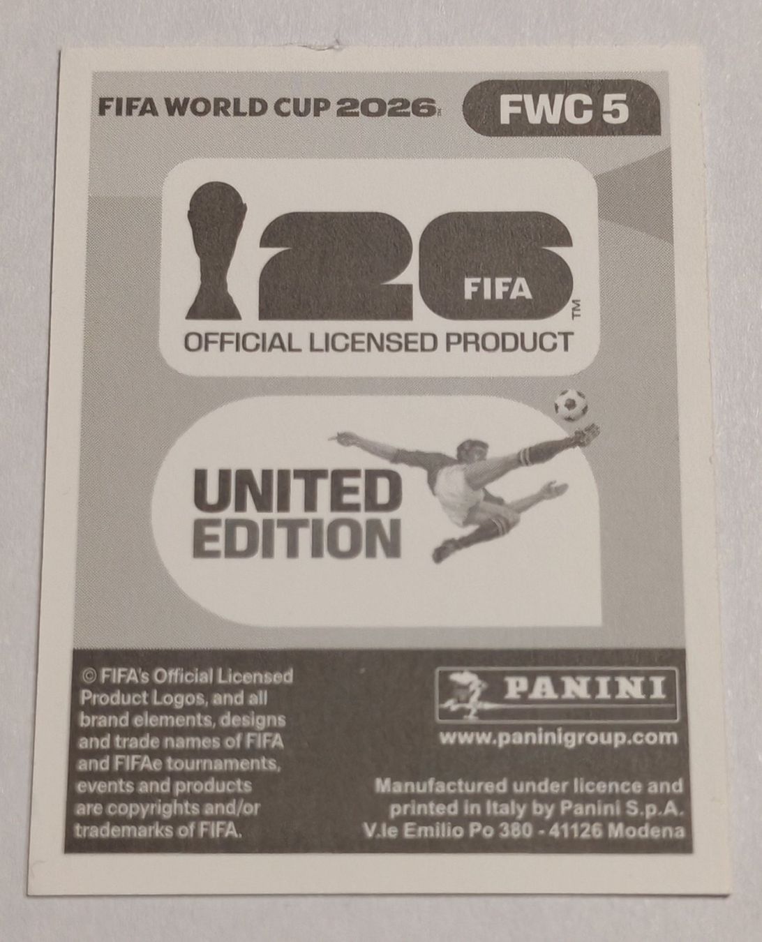 Panini Carte collezionabili: Ball Sticker - FWC 5 – Nuovo (secondo la descrizione) da Rietheim venduto da Squaley 1