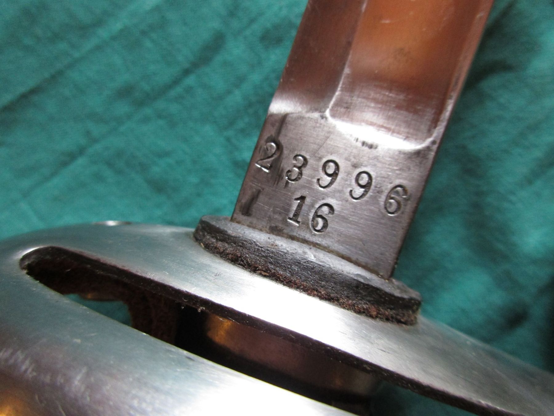 Schweizer Armee Stichwaffen: Mannschaftssäbel Mod.96  Nr.23996 WF-Neuhausen 1916 – Gebraucht aus Bowil von vifi01 5