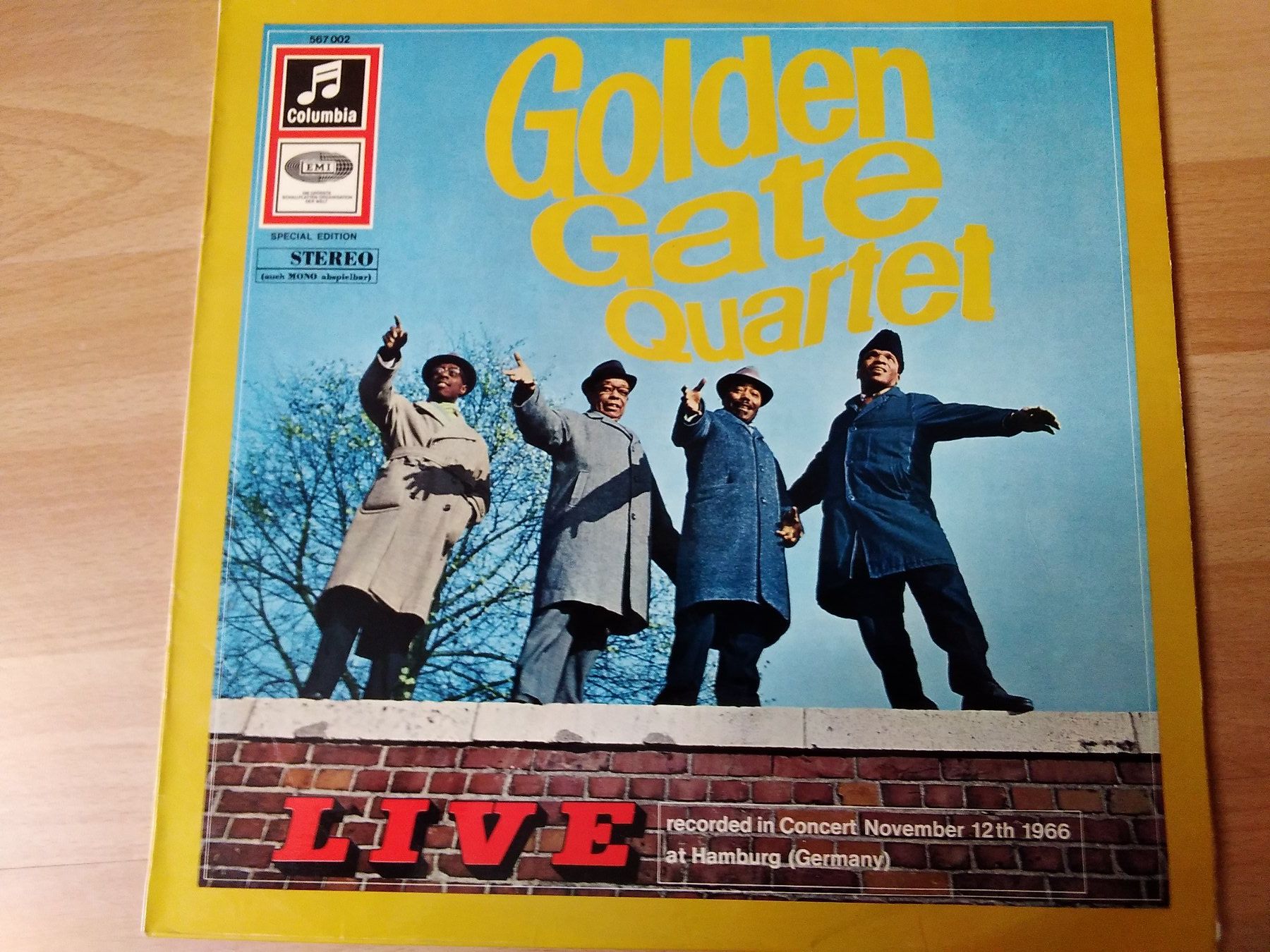 Dischi in vinile: LP Golden Gate Quartett LIVE 1966 ab 1.--Fr – Usato da Killwangen venduto da Freds7 1
