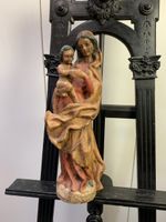  Madonna Figur Holz antik 