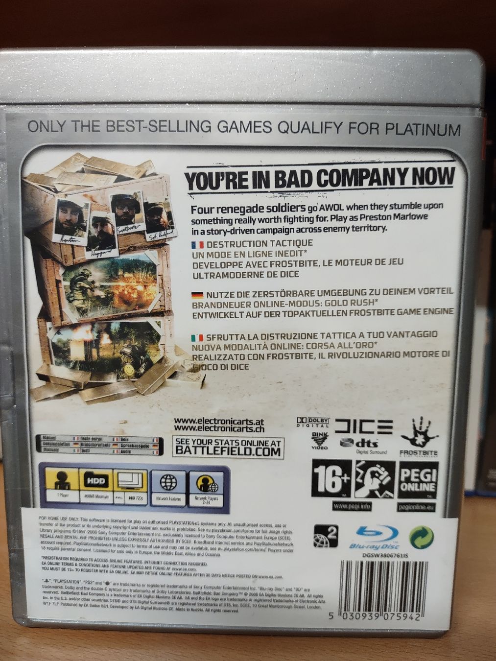 Sony Spiele: Battlefield: Bad Company PS3 - Jeu Platinum  – Gebraucht aus fribourg von GameSpot 1