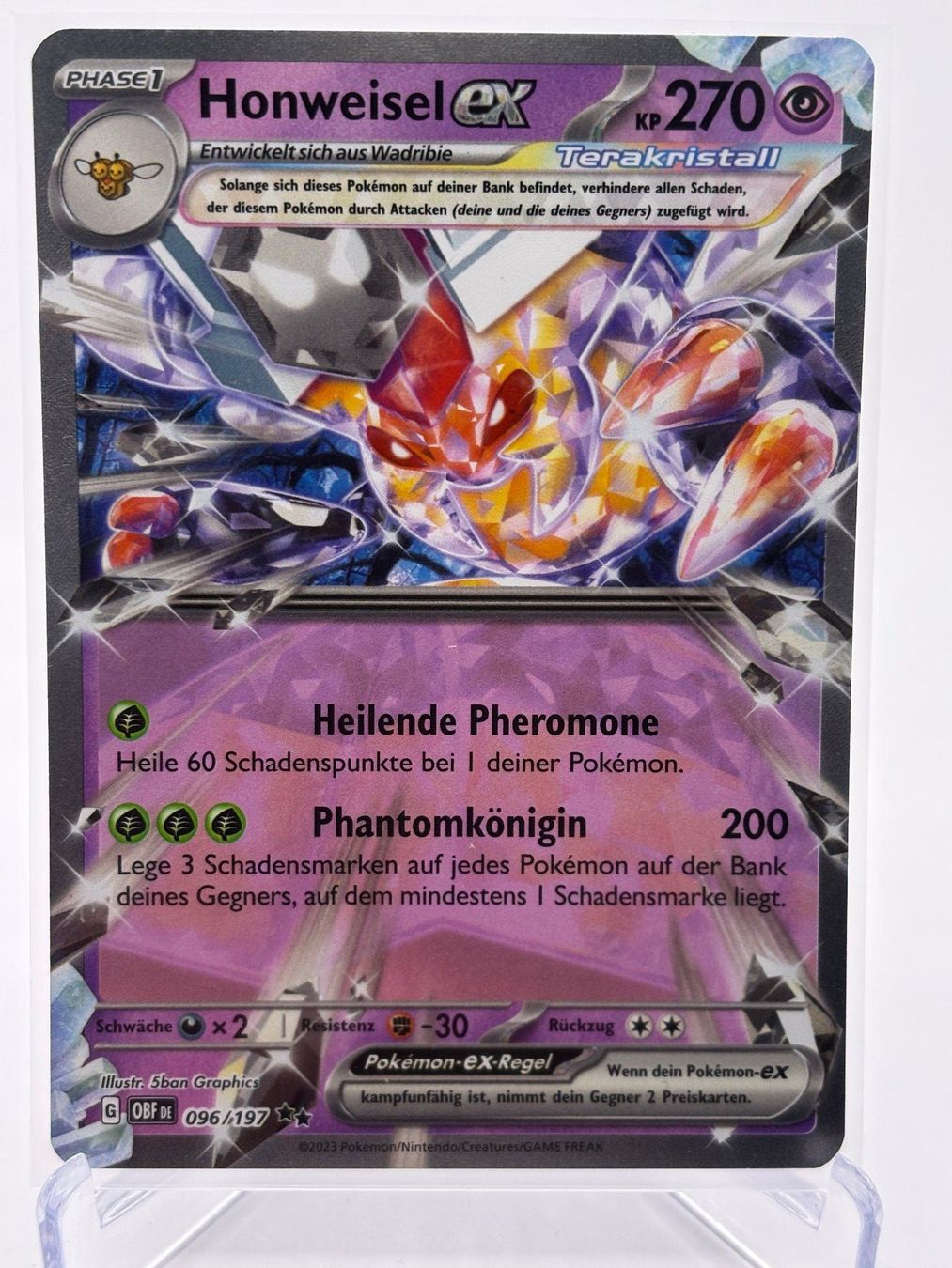 Pokémon Carte collezionabili: Obsidianflammen - Honweisel ex  (OBF 96) - DE – Nuovo (secondo la descrizione) da Allschwil venduto da Bullach