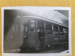 Historisches Foto Vevey Bahnzug um 1950 schwarzweiss