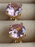 Luxus Elegante Ohrstecker Ohrschmuck Farbe: Gold/Rosa