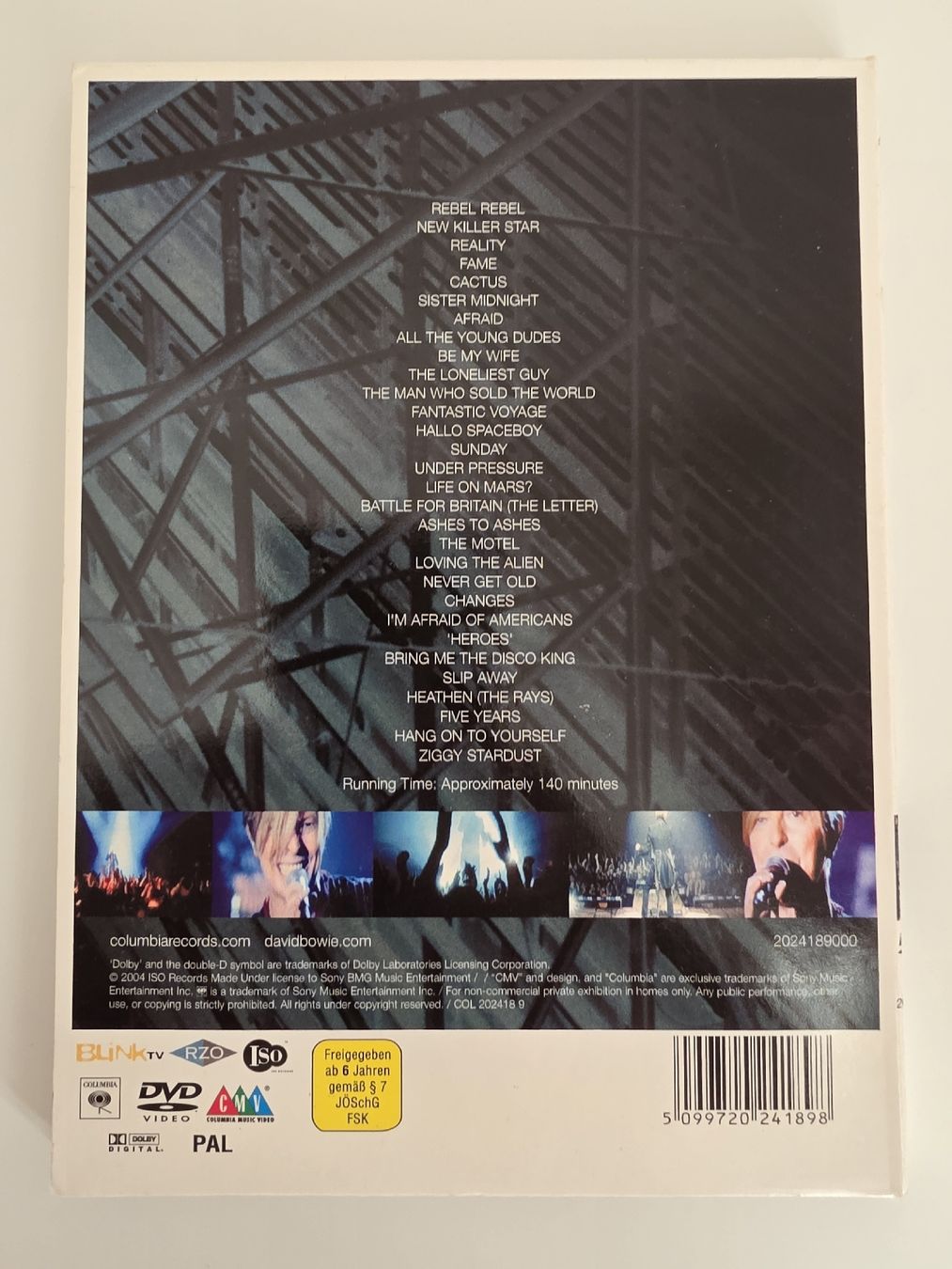 Tous les DVDs: David Bowie A Reality Tour DVD – D'occasion à Zürich par TimZurich1 1