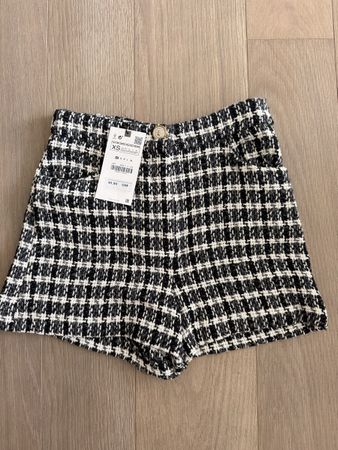 Zara Shorts Checked Pattern Size XS with tags