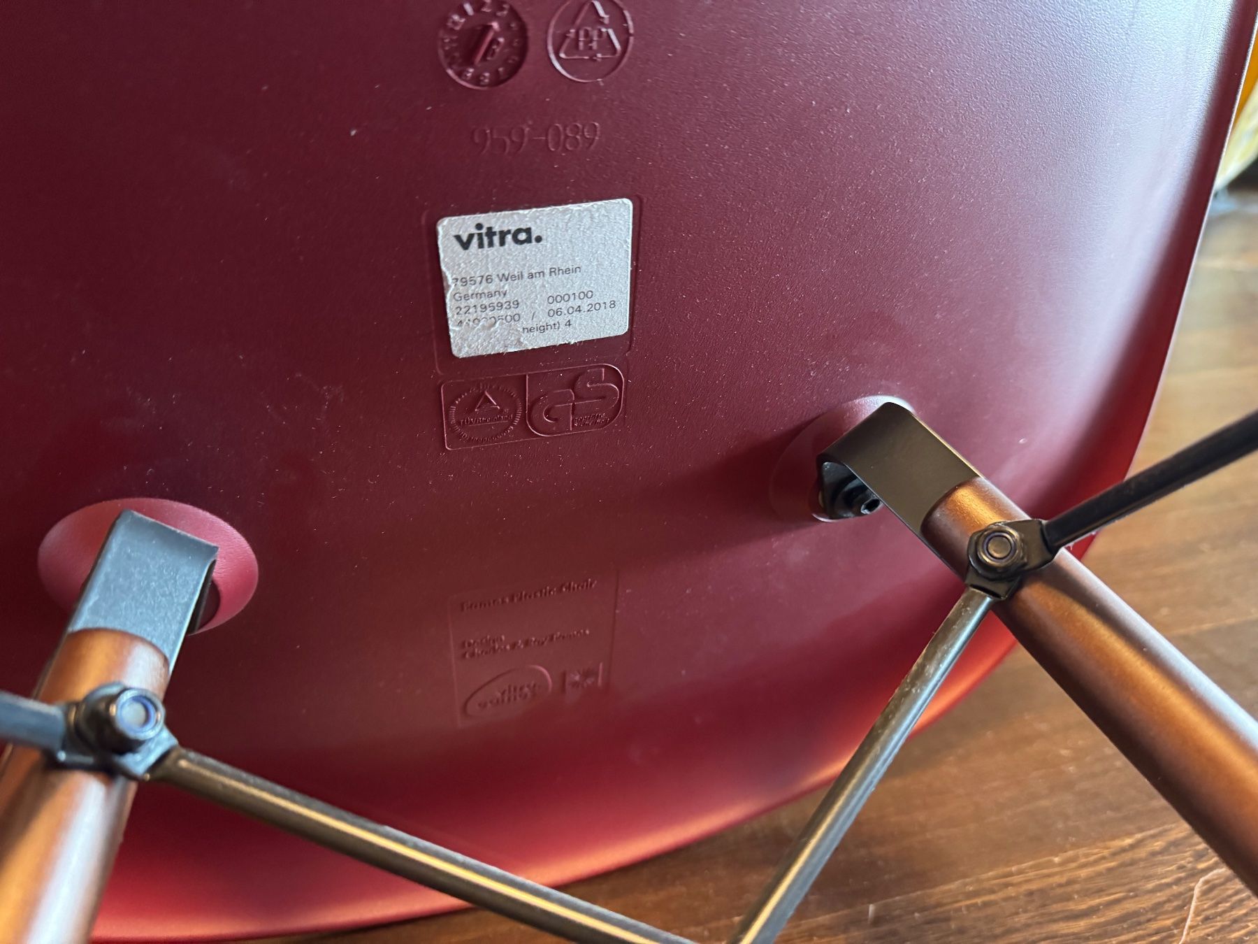 Vitra Sedie: ORIGINAL VITRA EAMES PLASTIC SIDE CHAIR STUHL TOP DESIGN – Usato da Balterswil venduto da MR_FEELGOOD 4