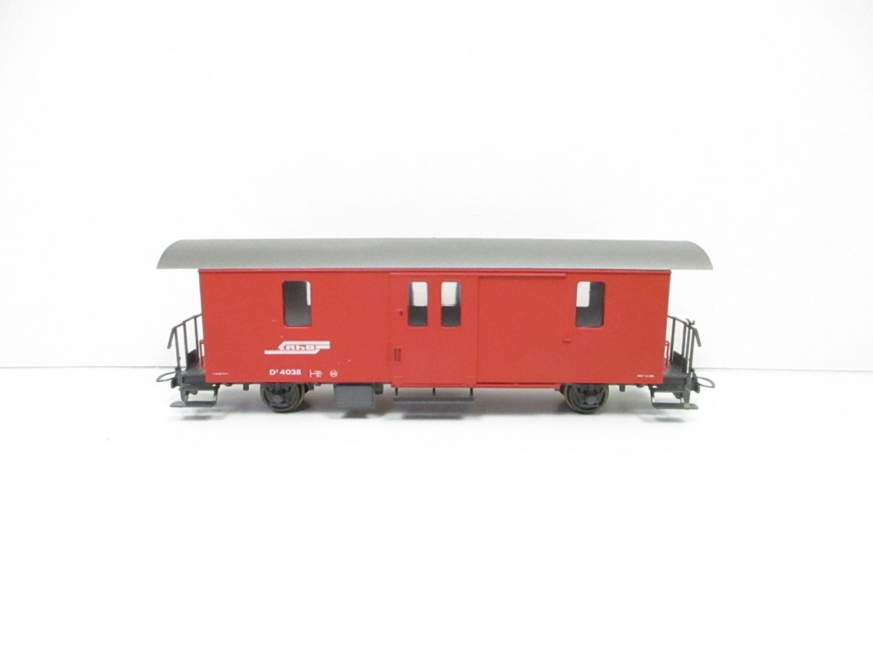 Bemo Trains électriques: Bemo H0m 3263 RhB Gepäckwagen D2 4038 rot – Neuf avec emballage d'origine à Olten par Heinrich875 4