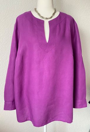 Lauren Ralph Lauren Leinenbluse Grösse 2X - CH/48