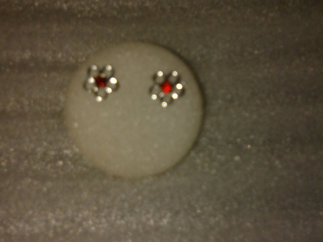 Orecchini pendenti & Orecchini a lobo: ohrringe modeschmuck,,,mit rot kristall – Nuovo (secondo la descrizione) da Basel venduto da bijoutrie_4