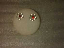 ohrringe modeschmuck,,,mit rot kristall
