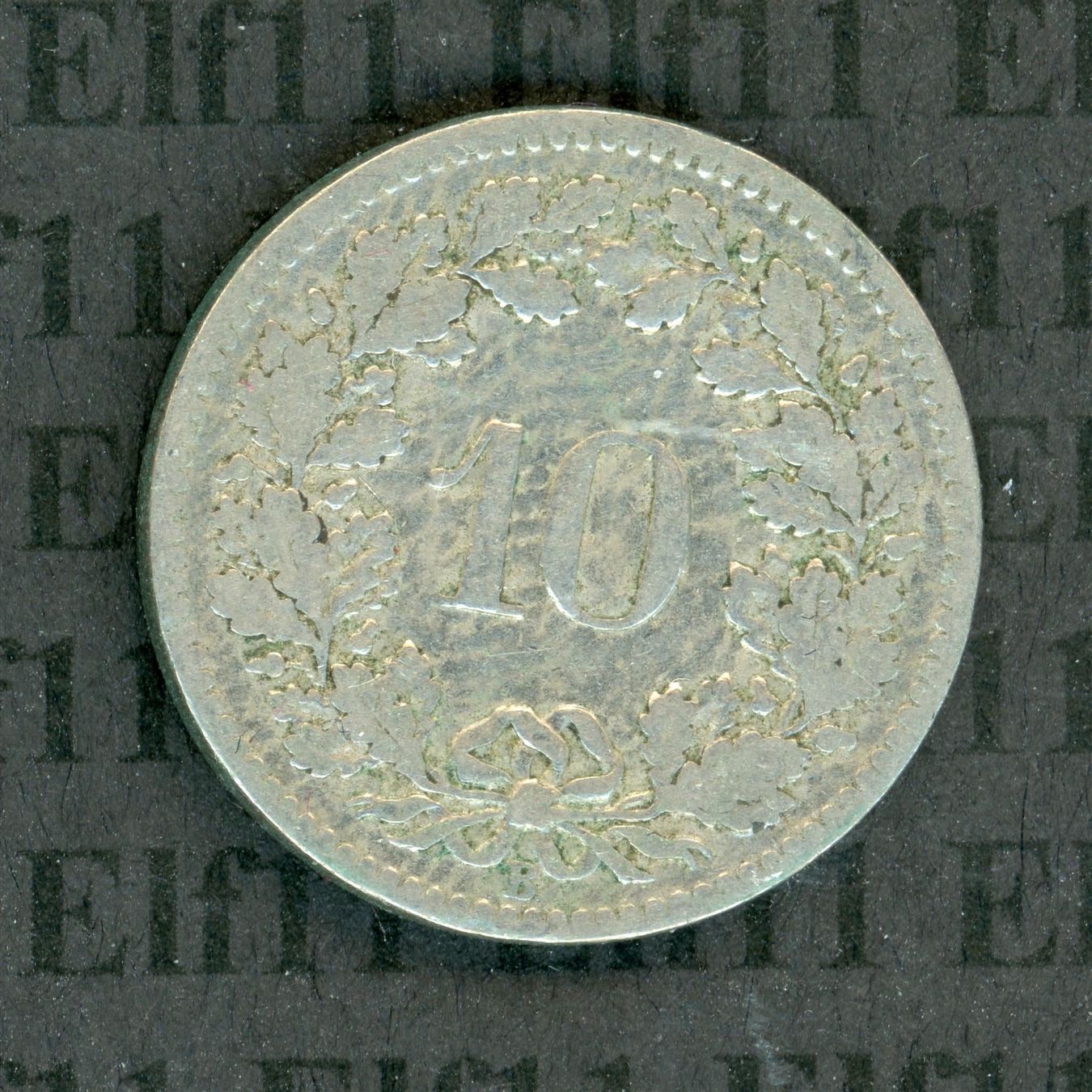 Tutti le monete: CHF___0.10 1901 s 10 Rappen – Usato da Widnau venduto da Elf11 1