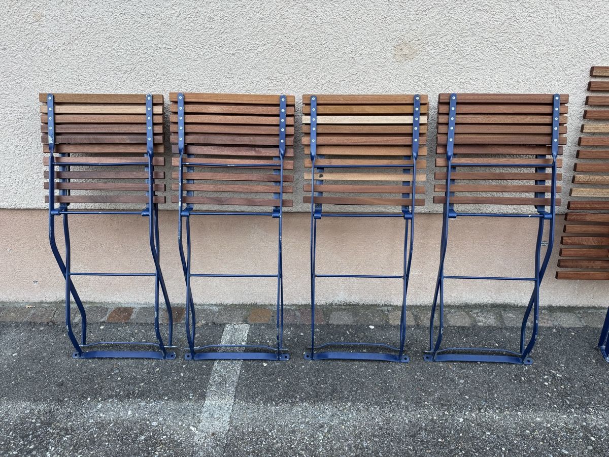 Tischgruppe: Gartenmöbel-Set – Tisch & 4 Stühle - KLAPPBAR – Gebraucht aus Gränichen von onkel_xxl 3