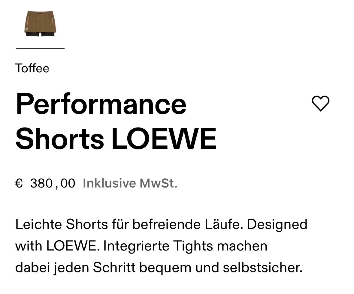 Pantalons: Performance Shorts LOEWE – Neuf (Voir description) à Zumikon par dde_27lc 3