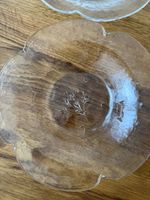 2er Set Glasschalen / Dessertschalen mit Blumenmuster
