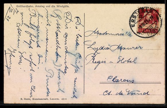 Cartoline postali: AK Amsteg, Die Windgälle – Usato da Berlin venduto da bartko-reher 1
