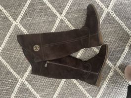 Tommy Hilfiger Stiefel Wildleder braun Overknee 38 gebraucht
