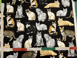 Patchworkstoffe Katzen