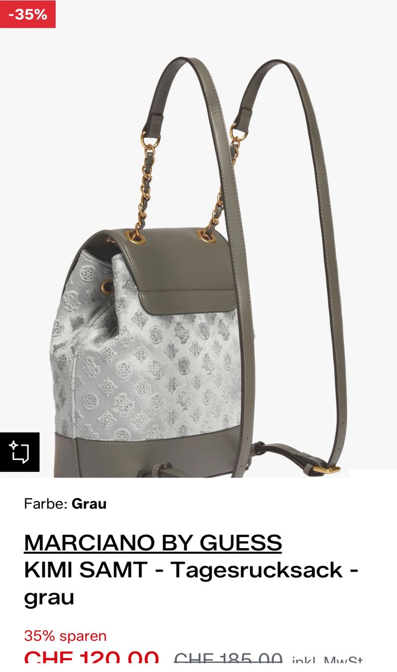 Guess Rucksäcke: Guess Rucksack KIMI SAMT, Neu – Neu und originalverpackt aus Oberengstringen von SaraHoney19 6
