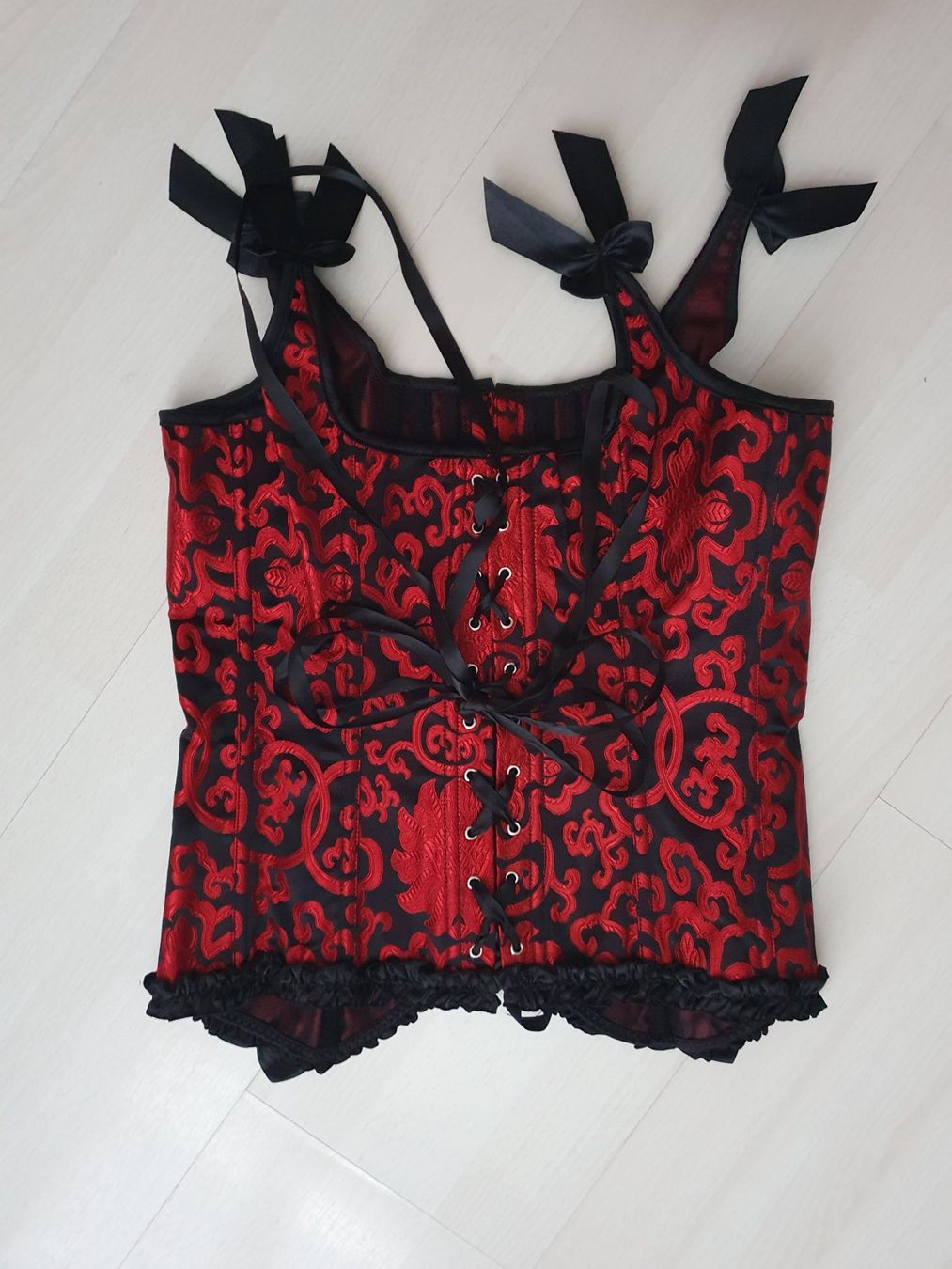 Autres dessous: Rot/schwarz Gothic Corsage Gr S/M – D'occasion à Münsingen par BlackTears-3 2