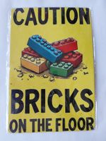 Metallschild Bricks on the Floor /Lego 30cm × 20cm / 2D Bild