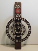 Ewig Kalender Holz Ewig Kalender  Wandkalender  handbemalt