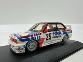 BMW M3 (E30) Schnitzer 1:43 FINA, inkl. OVP, NEU, MINICHAMPS