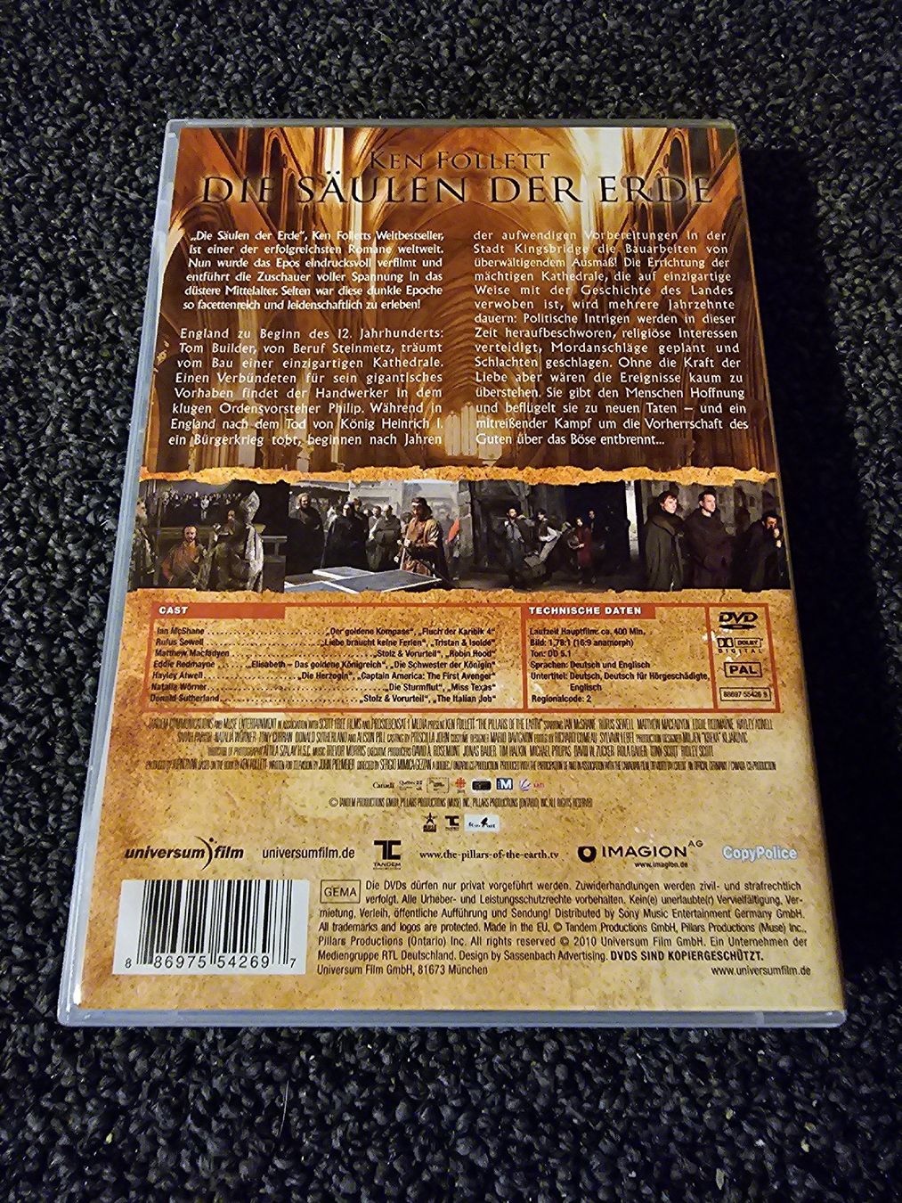 Tous les DVDs: Die Säulen der Erde – D'occasion à Ruswil par jan_bxl5 1