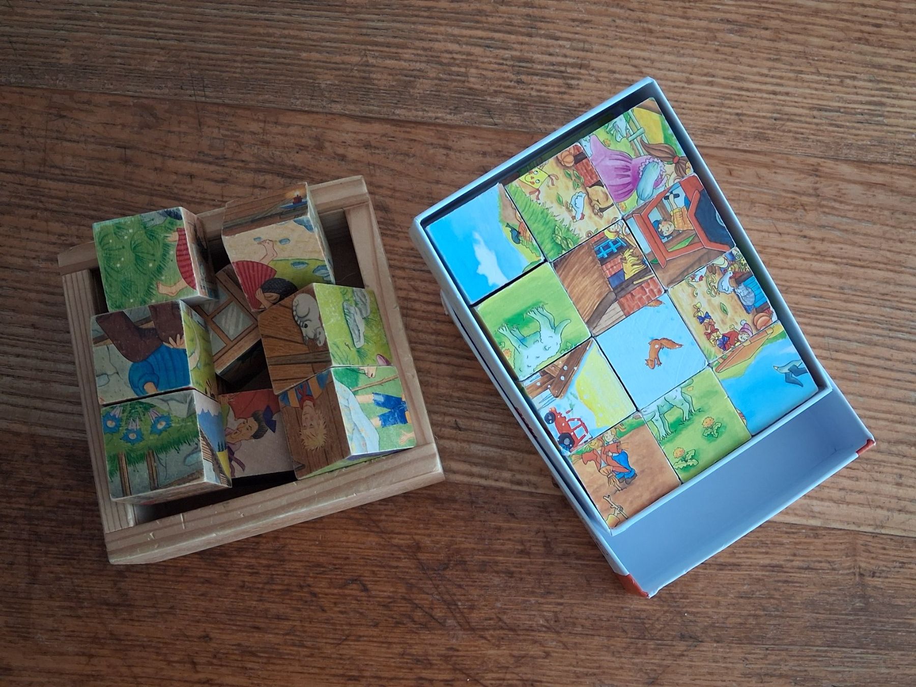 Puzzle: PUZZLER - HOLZ - Würfel - 2X - KINDER – Usato da Luzern venduto da miocarobabbonetoscan 1