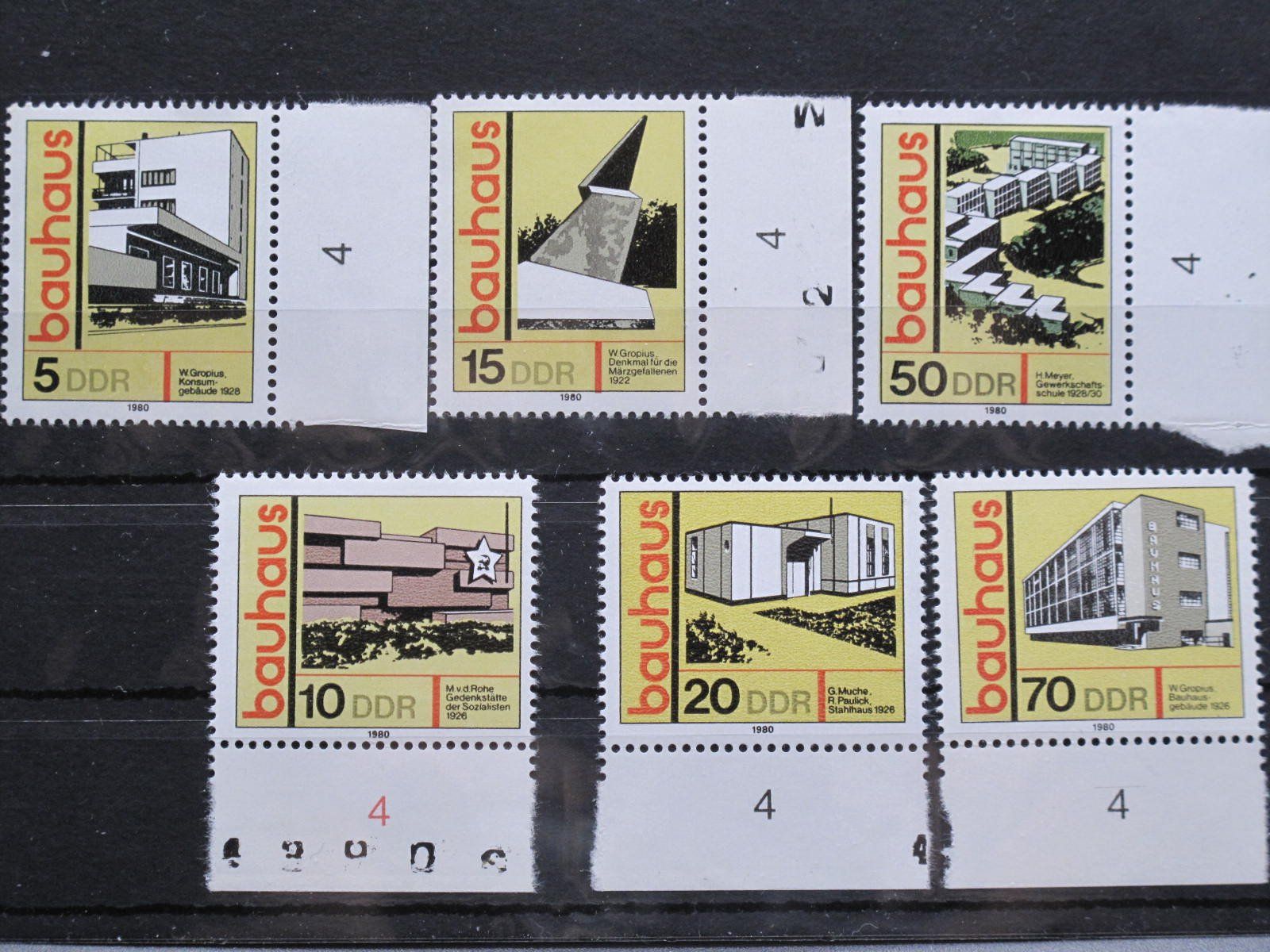 Tous les timbres: DDR 1980 Bauhaus Stil ** – D'occasion à Wil SG par fva01