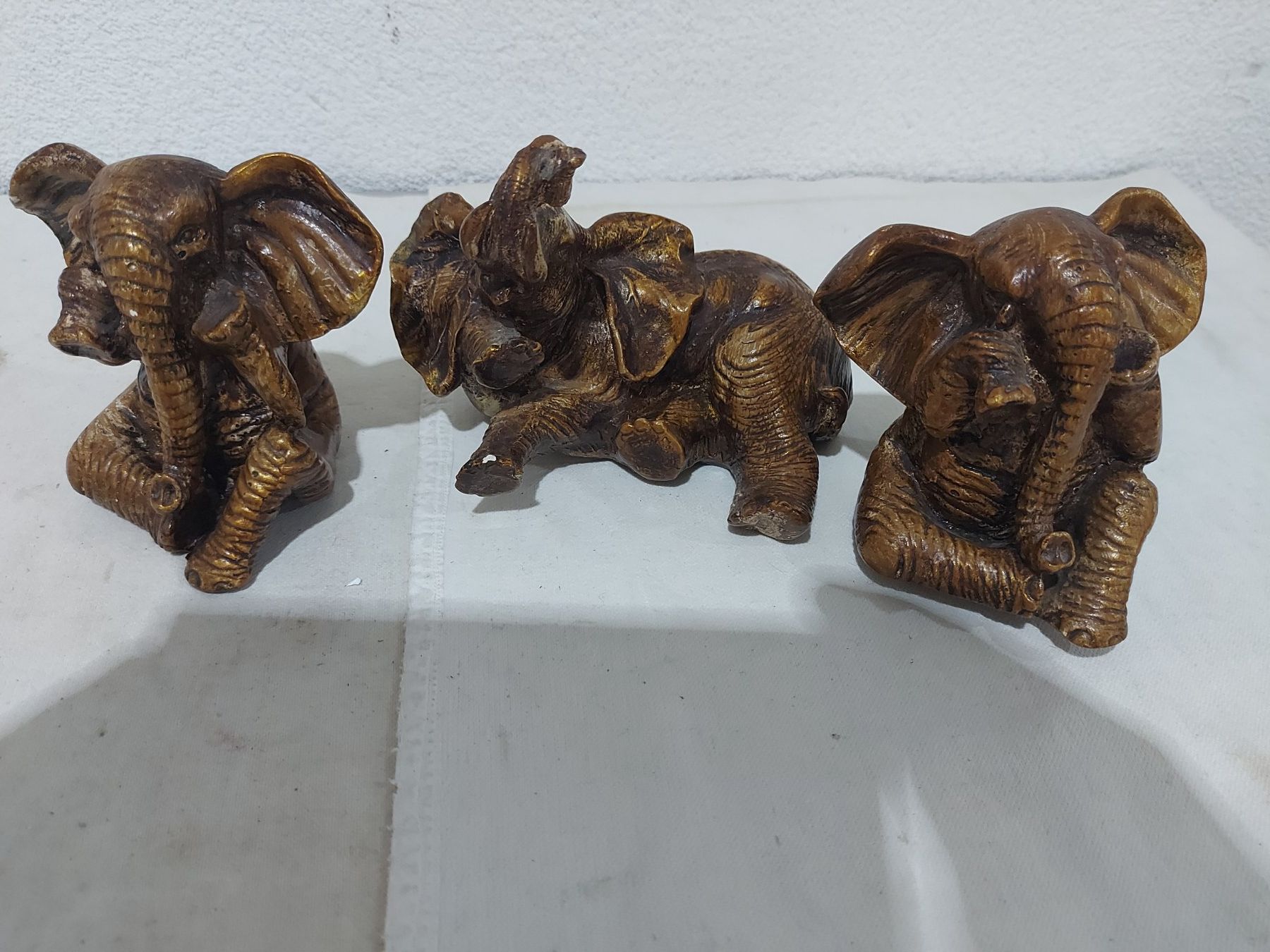 Figurines: 3er Set  Elefantenfiguren; Deko-Elefanten – D'occasion à Rheinau par profitronic.shop 5