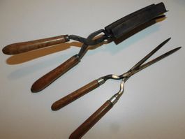 Werkzeug für Friseure Haarbrenn Eisen 2 Brennscheren