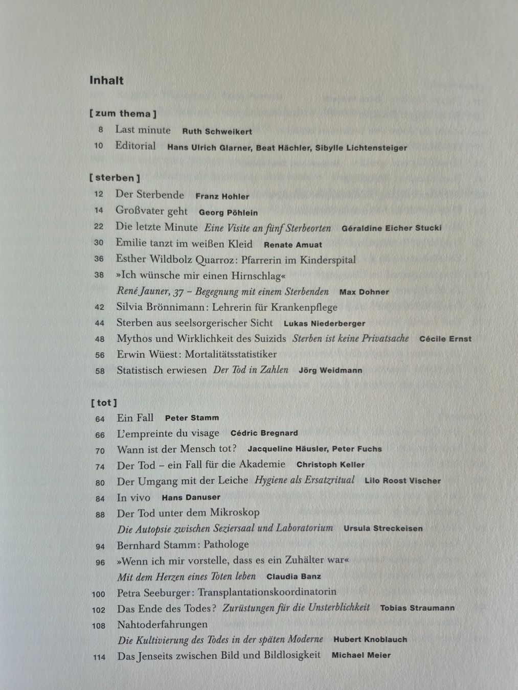 Libri: Last minute - Ein Buch zu Sterben und Tod – Usato da Balsthal venduto da Jamamoegg 1