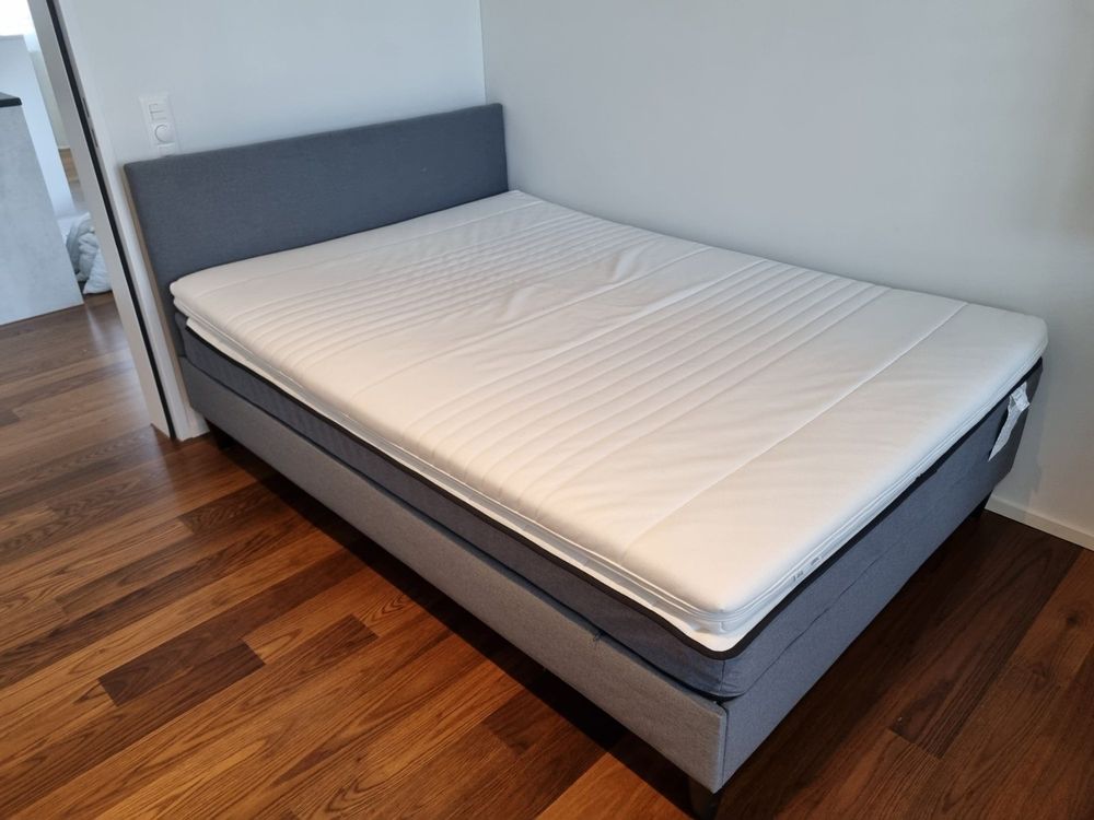 Boxspringbett SÄBÖVIK komplett, 140x200 cm, inkl. Topper | Acheter sur ...