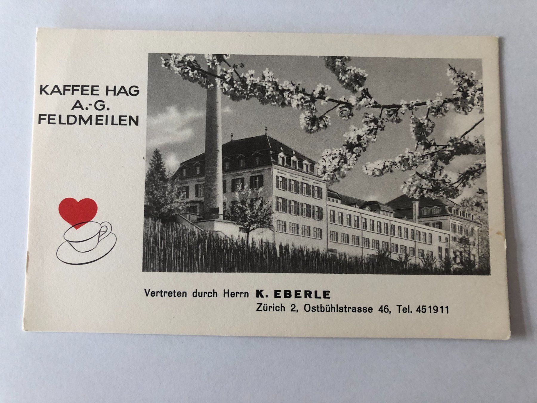 Ansichtskarten: Kaffee Hag AG Feldmeilen – Gebraucht aus Pfäffikon ZH von Waltoversand