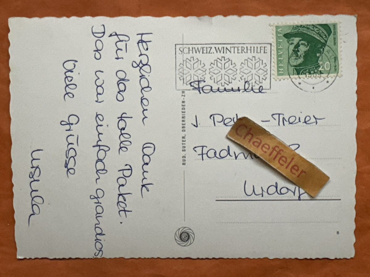 Cartes postales: Alte Ansichtskarte Aarau mit Briefmarke General Guisan! – D'occasion à Zürich par Chaeffeler 1