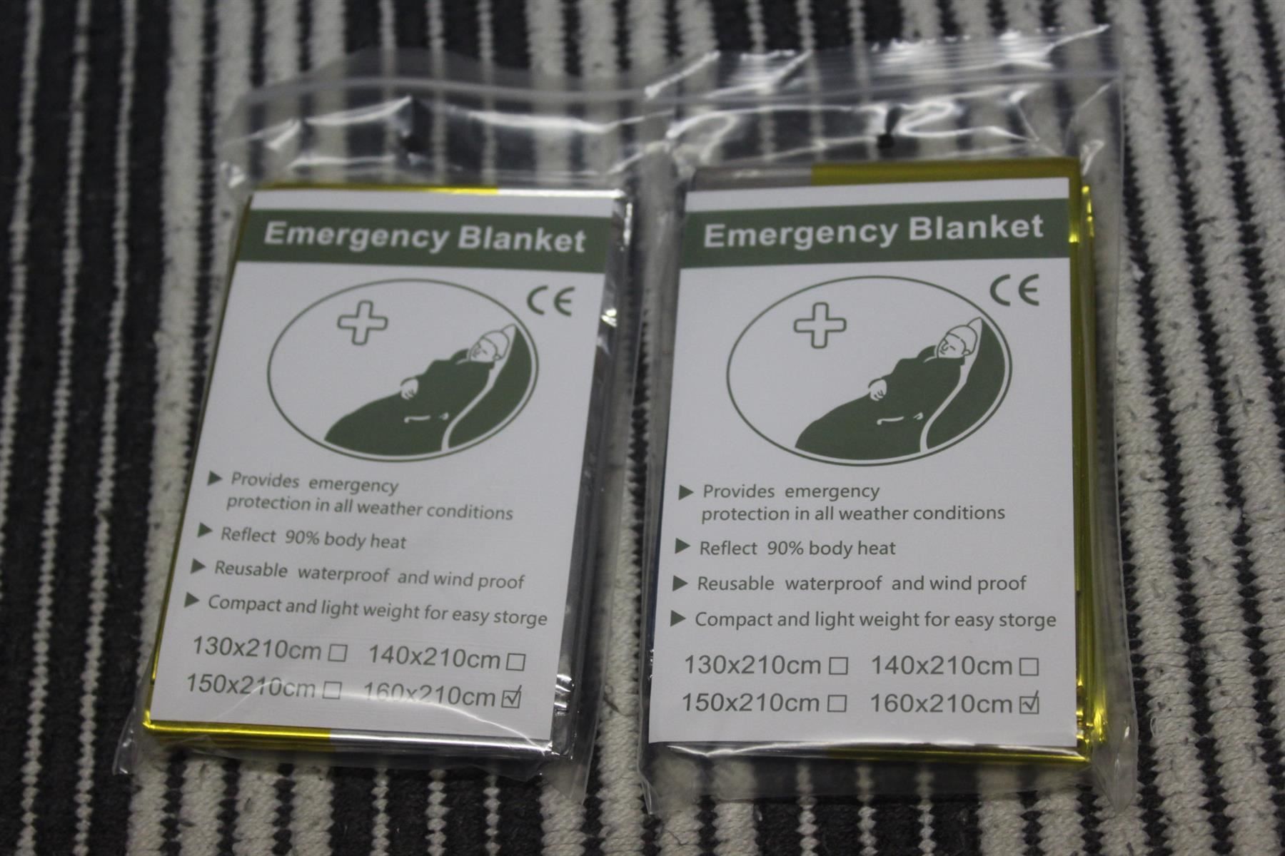 Coperte: Decke Rettungsdecken Rettungsfolie 2pic – Nuovo (secondo la descrizione) da Kirchdorf AG venduto da Aarereussshop 5