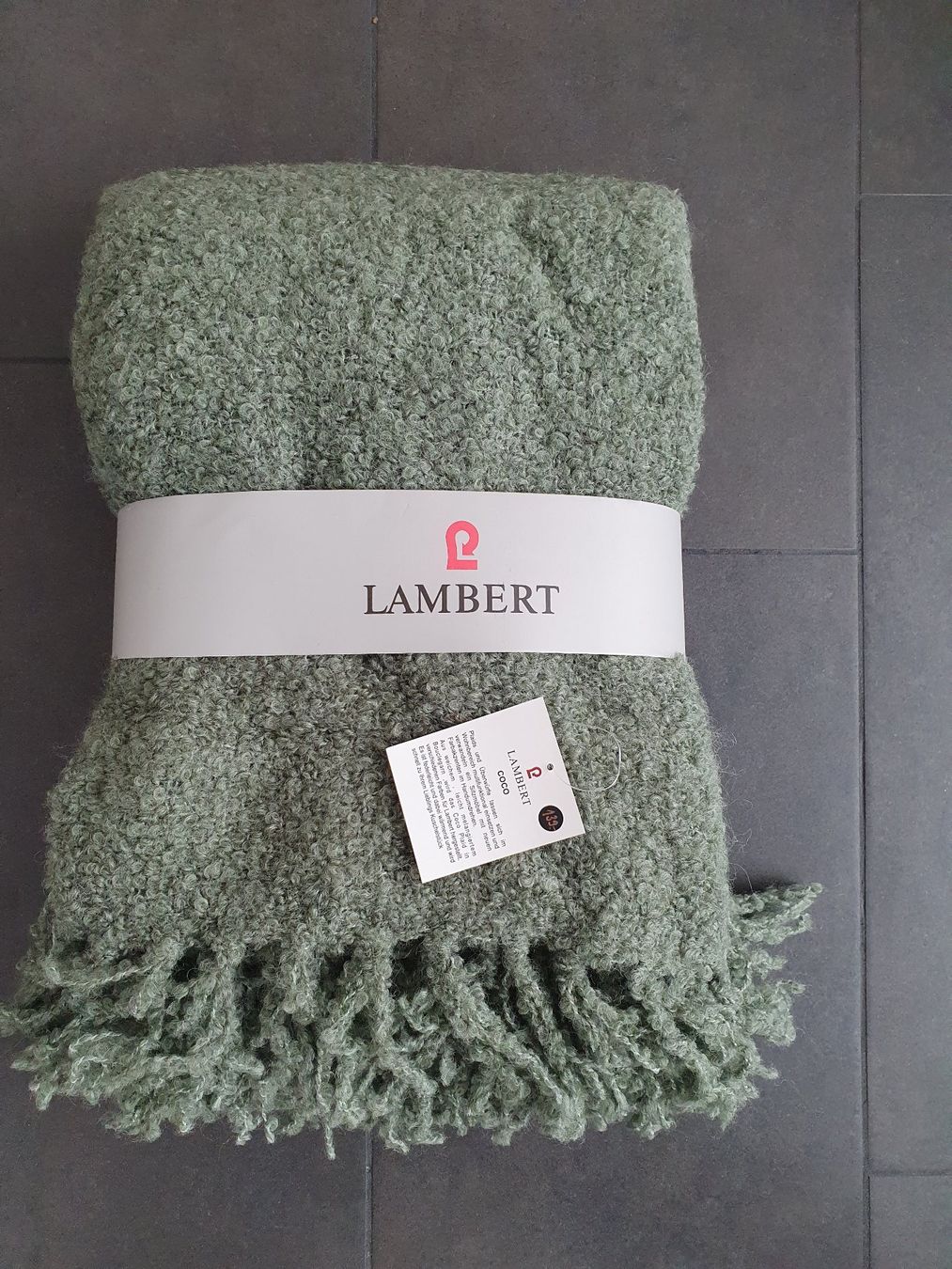 Coperte: Lambert Decke Plaid Coco grün *neu – Nuovo (secondo la descrizione) da Frick venduto da Baghira84