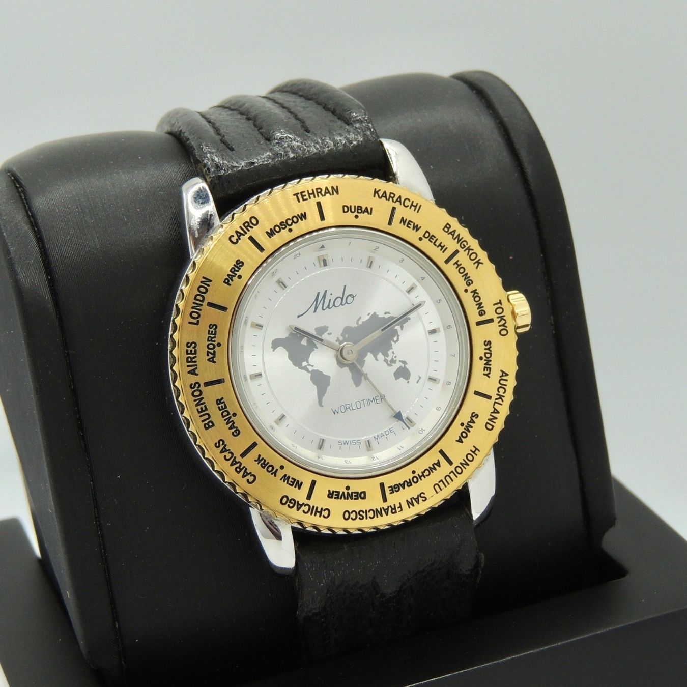 Mido Orologi: Montre Mido GMT Worldtimer vintage – Usato da Lausanne venduto da DuGoutetdesCouleurs 1